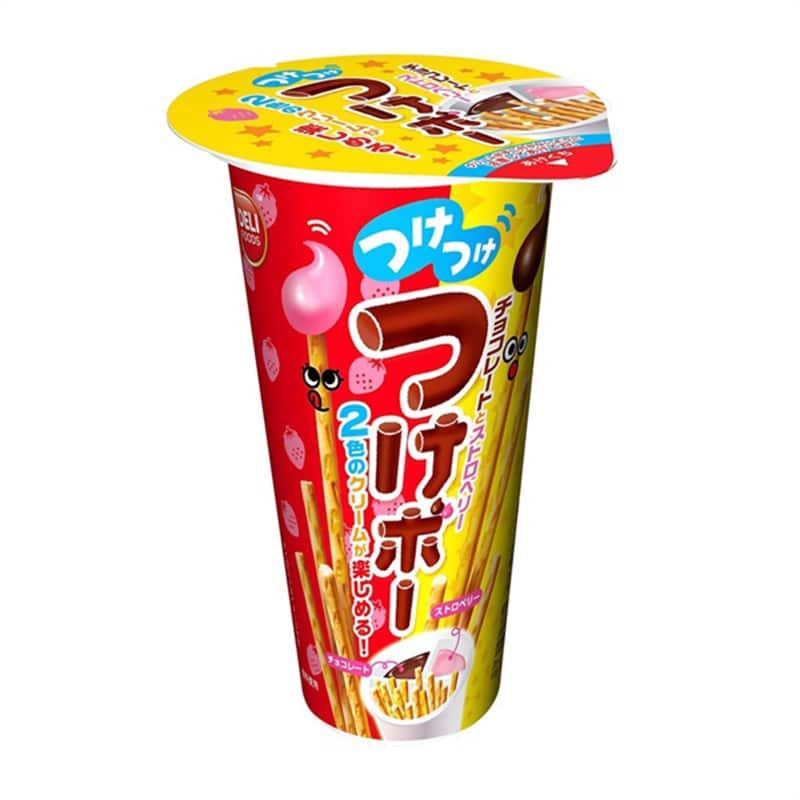 Wismo Biscuit stick with Chocolate & Strawberry Ice cream cup 35g
